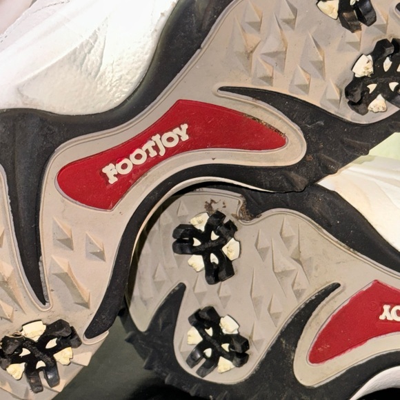 Footjoy Greenjoys 45335 Men's White Synthetic Leather Lace Up Golf Shoes Size 13 - Picture 9 of 10